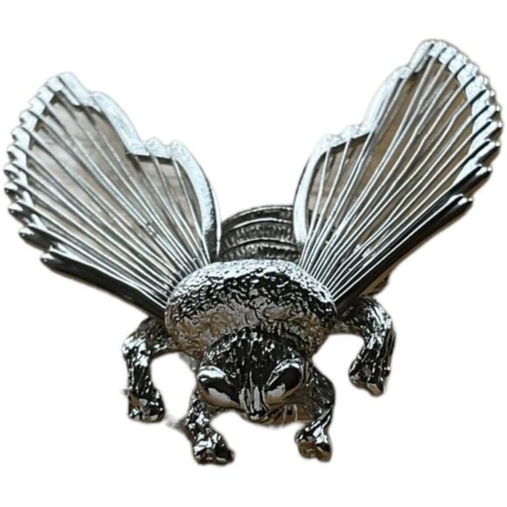 Vintage Silver-Tone Insect Brooch Pin Jewelry Accessory For Women & Men
